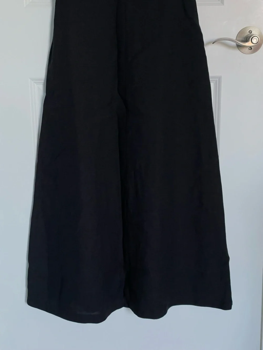 J. Crew Black Luster Canvas Mathilde Midi Dress Size 0 54383